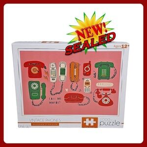 RMS‎ International Vintage Phones Jigsaw Puzzle 1000 Piece New Sealed Retro Art